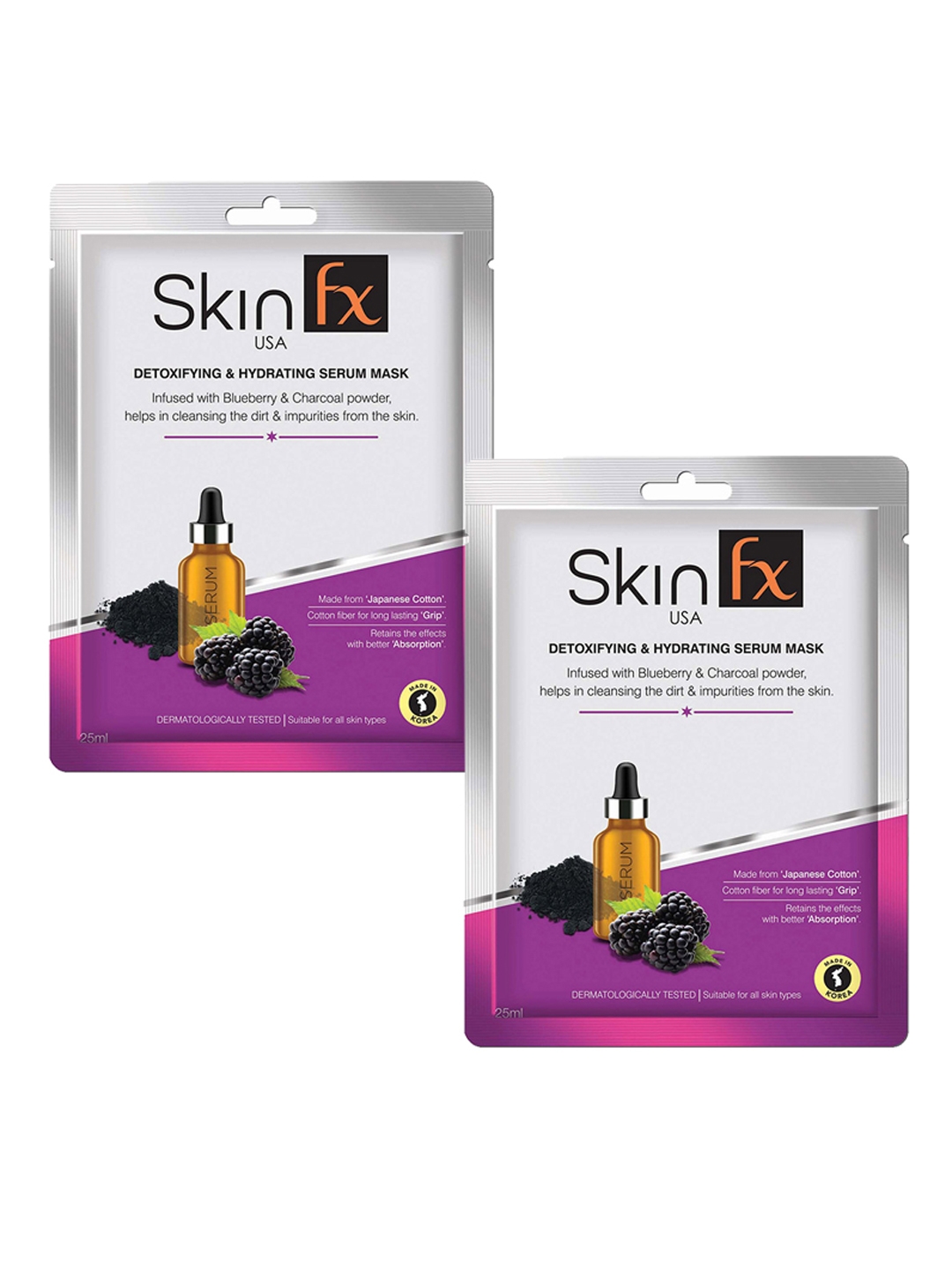 Skin Fx | Skin Fx Detoxifying & Hydrating Serum Mask Pack of 2