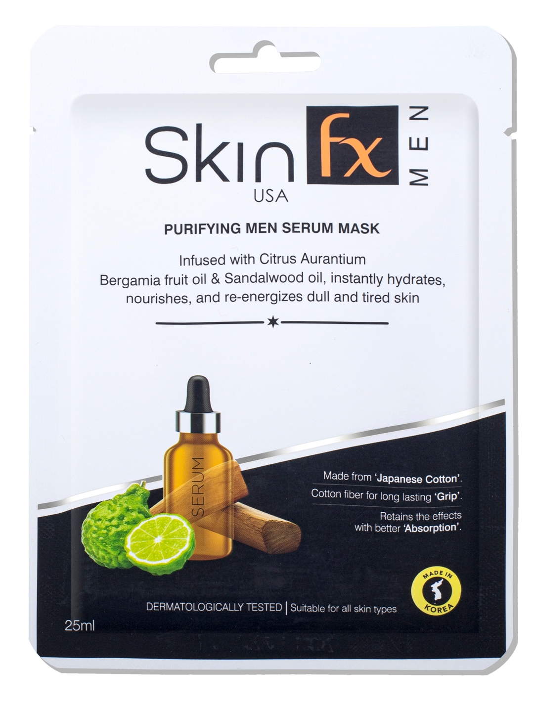 Skin Fx | Skin Fx Purifying Men Serum Mask For Dull & Tired Skin Pack of 1