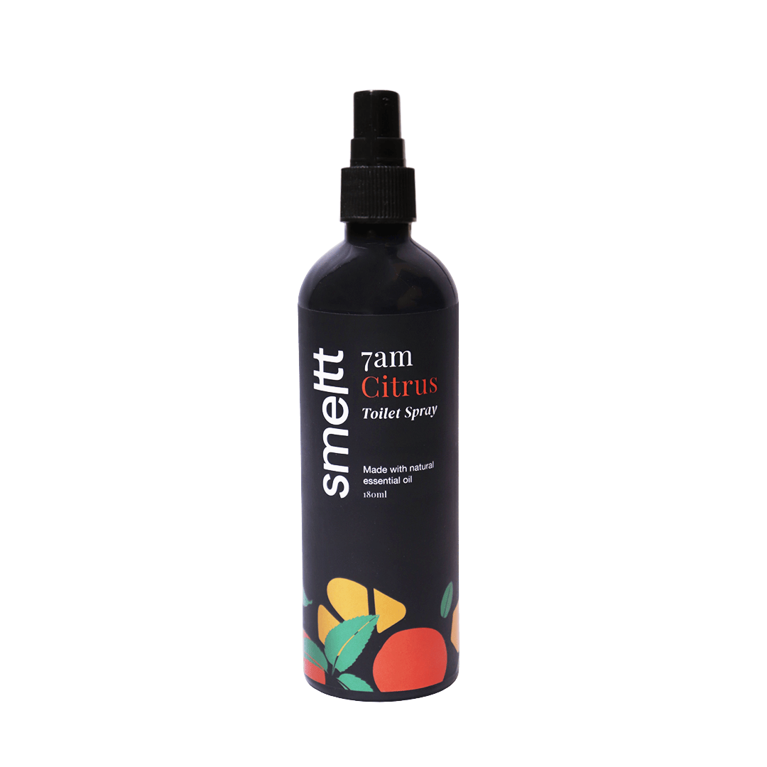 Smeltt | Smeltt 7 am Citrus Toilet Spray, Pre-poo Spray, Bathroom air freshener with Essential Oils- 180 ML