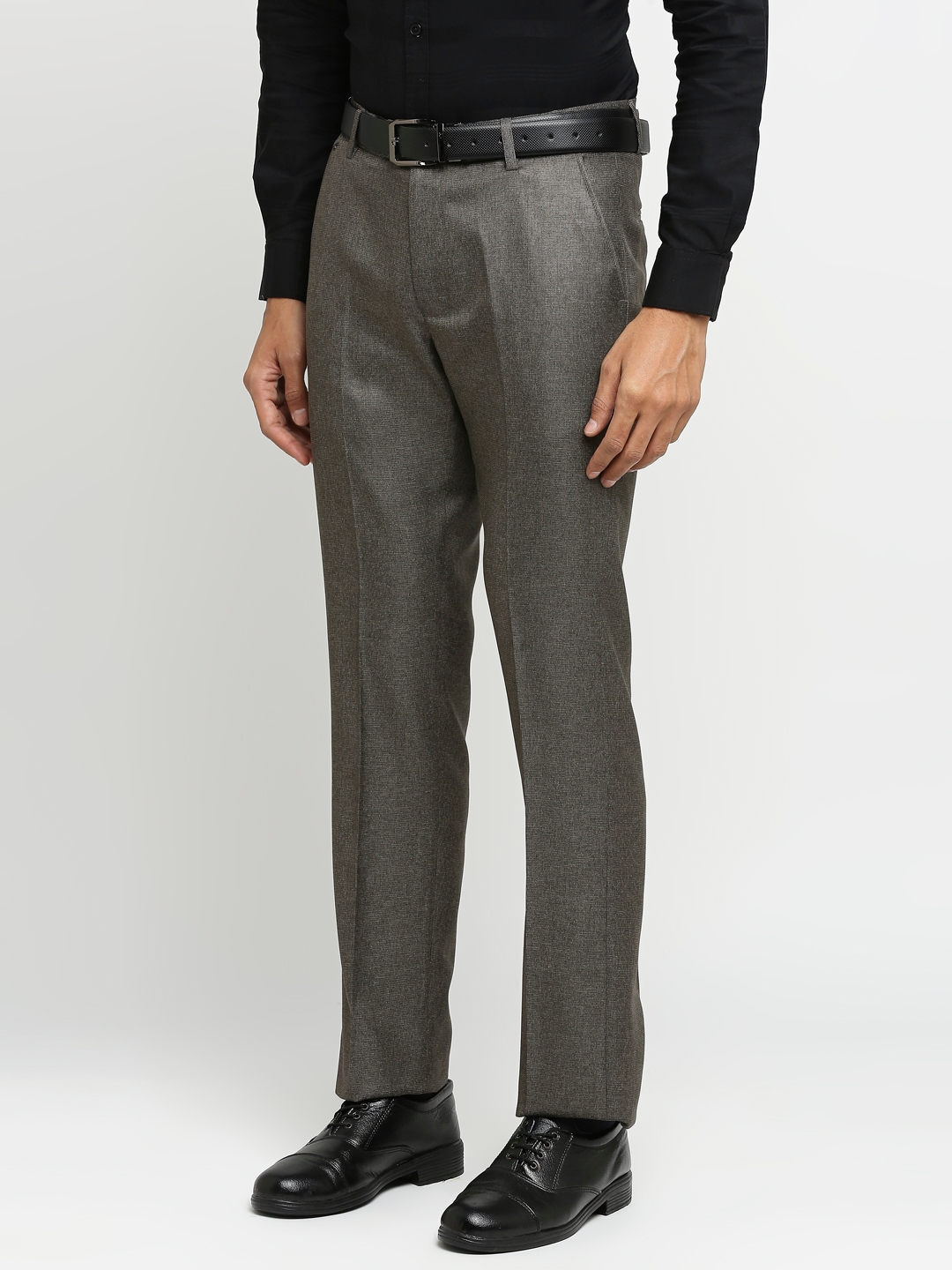 Solemio Polyester Slim Fit Formal Trouser For Mens