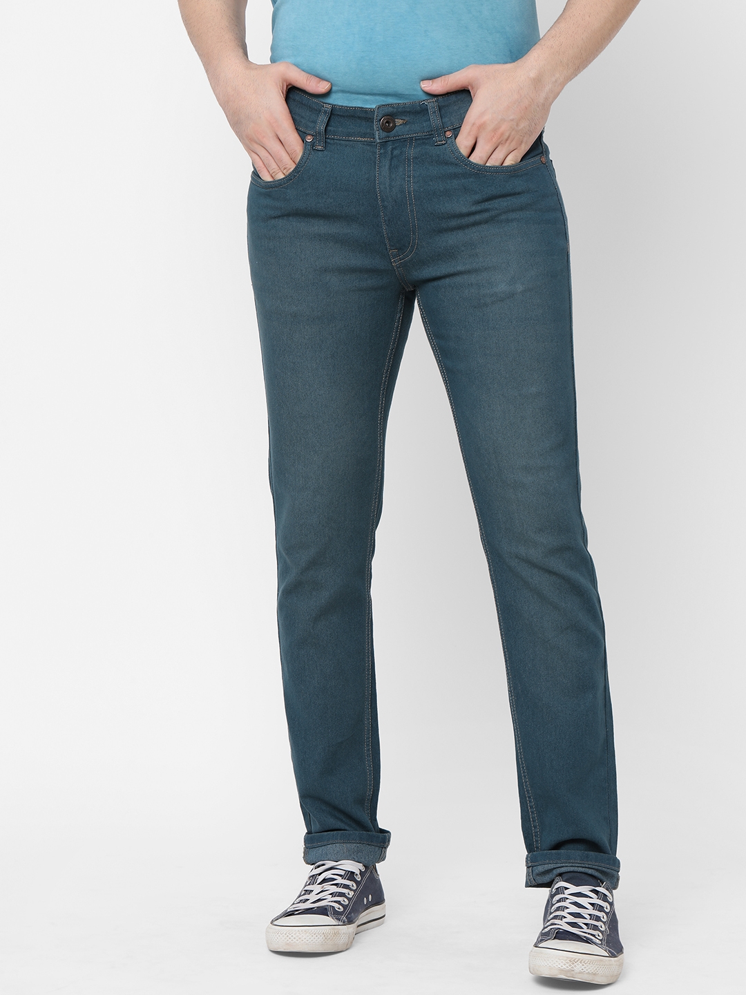 SOLEMIO | Solemio Cotton Lycra Slim Fit Sustainable Jeans For Men