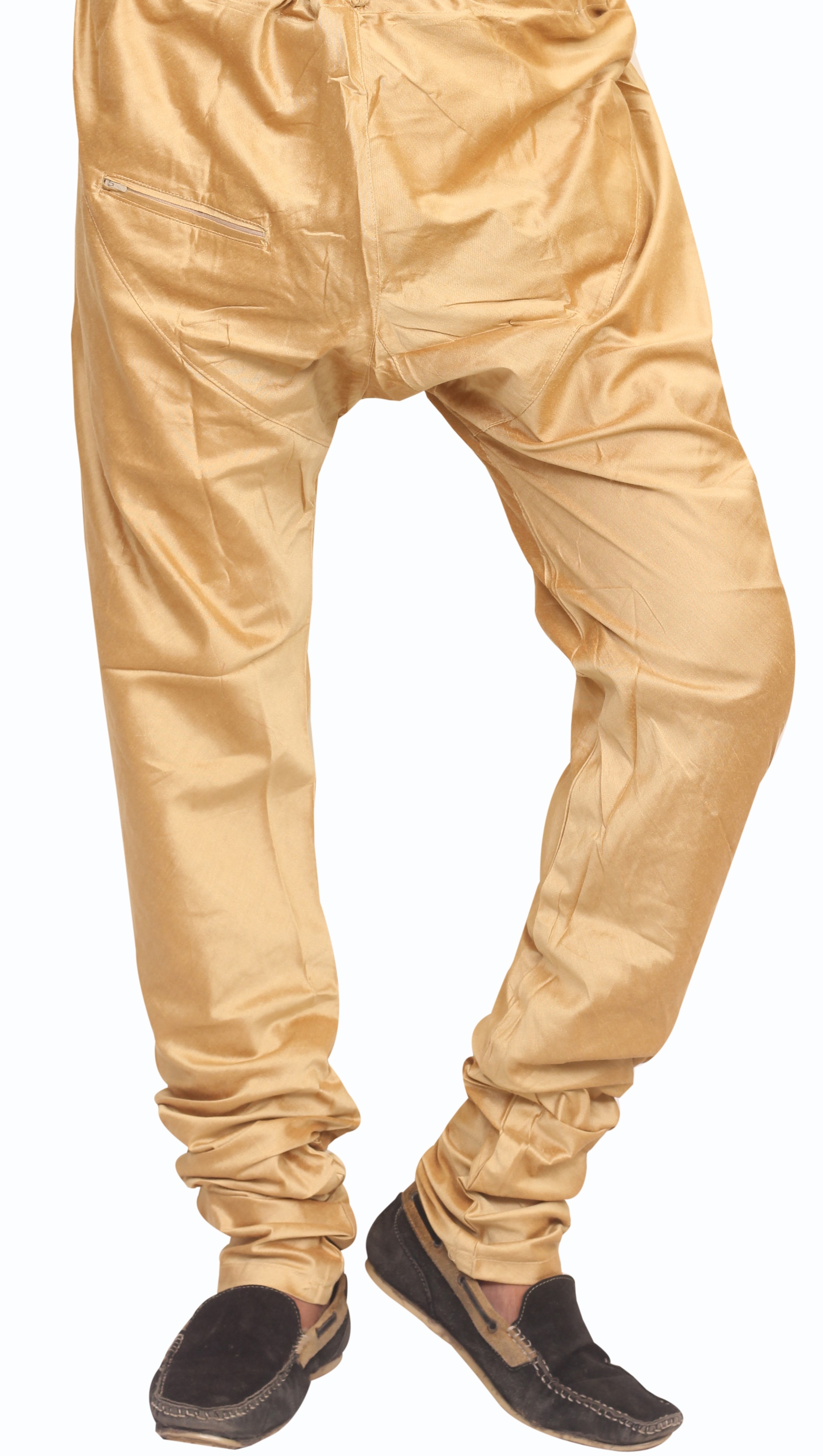 Sreemant | Sreemant Comfortable Brown Churidar Pajama For Men With Draw-String, PCHPS22-BWN