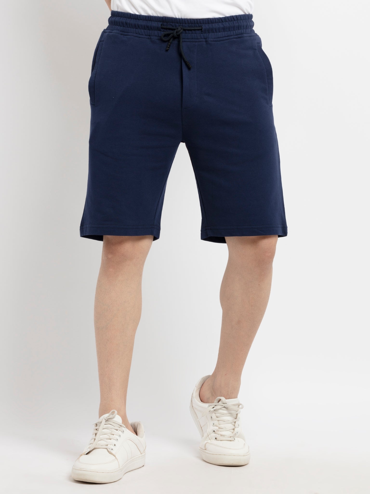 Status Quo | Men's Solid NAVY Shorts