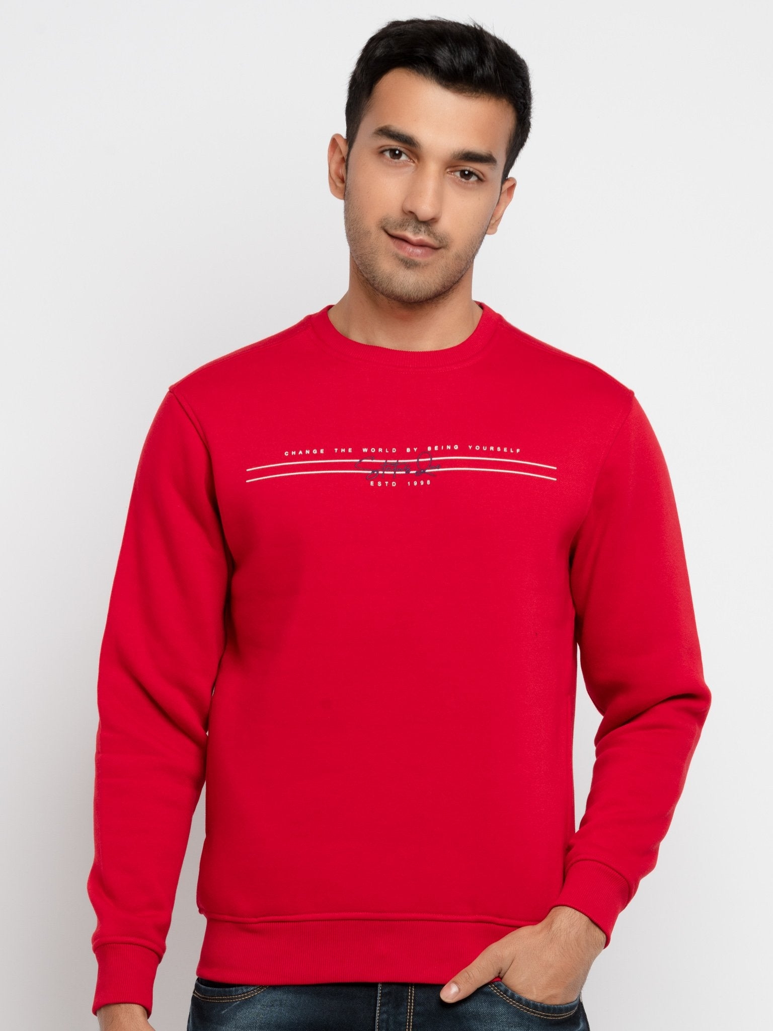 STATUS QUO | Mens Printed Round Neck Sweatshirt