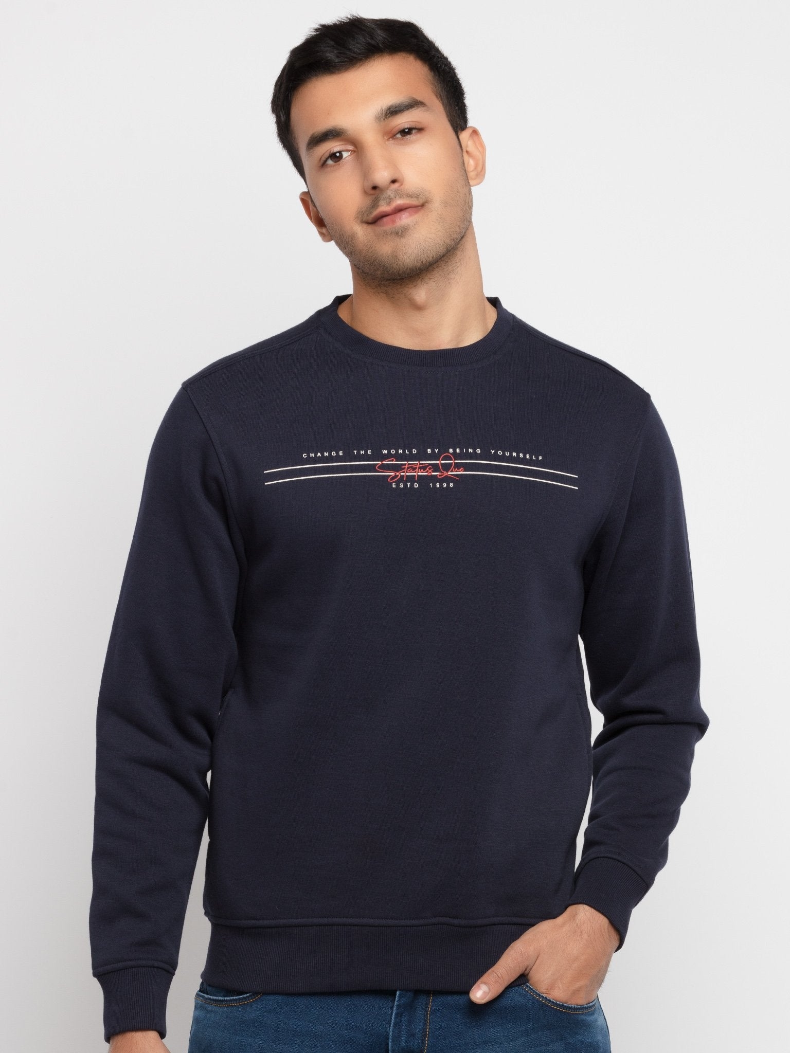 Status Quo | Mens Printed Round Neck Sweatshirt