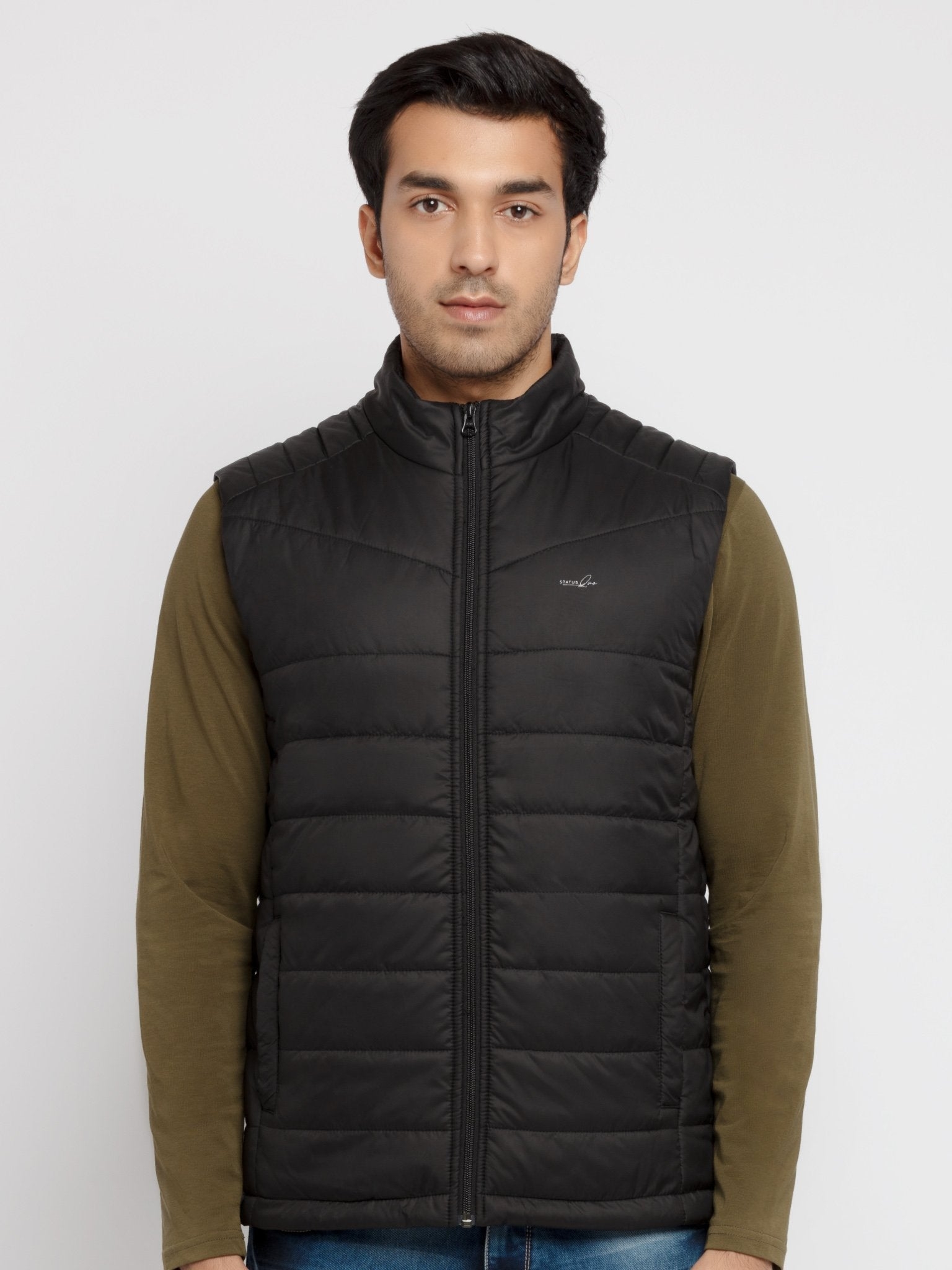Status Quo | Mens Solid Quilted Jacket