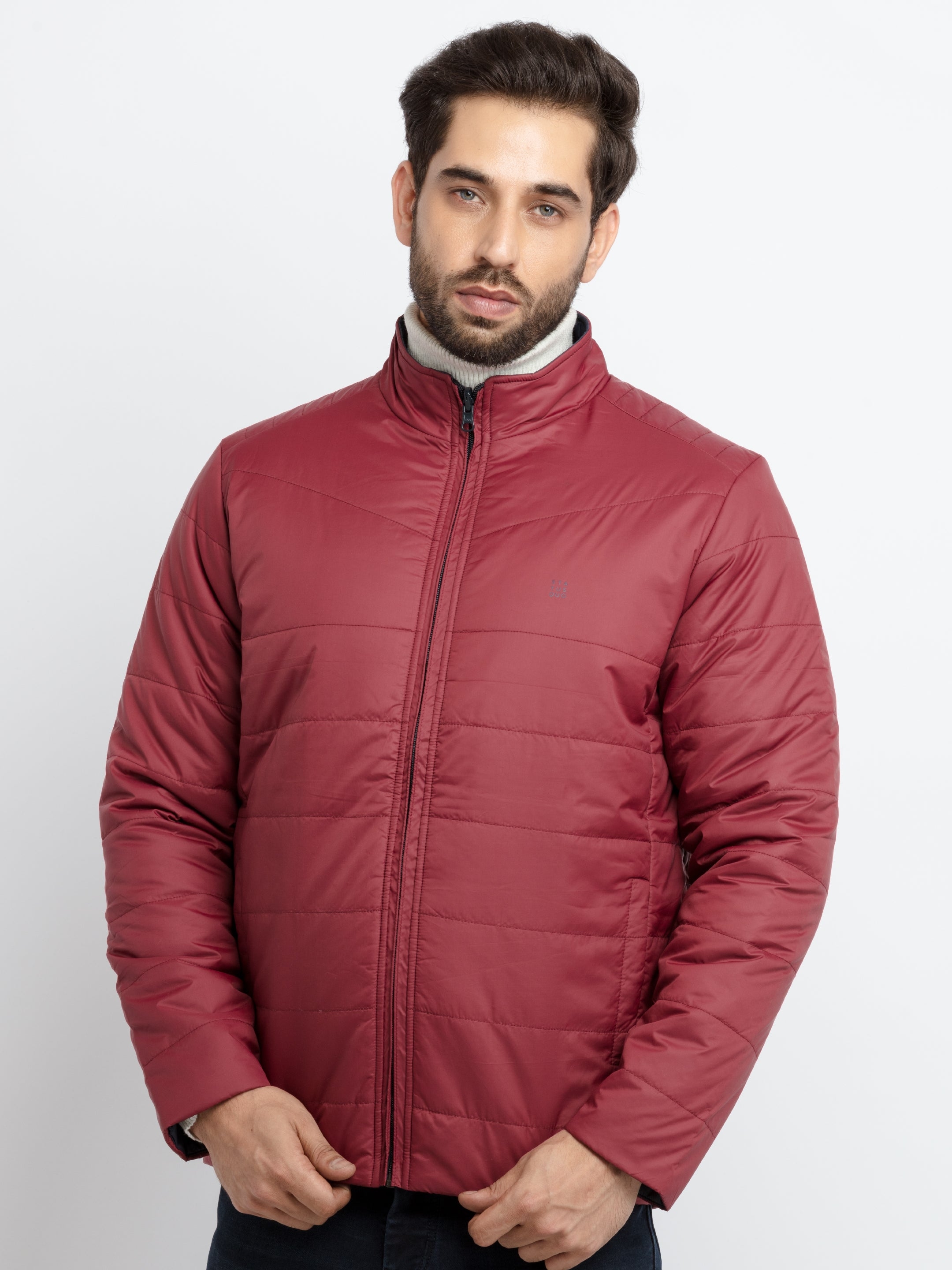 Status Quo | Mens Quilted Reversible High Neck Jacket