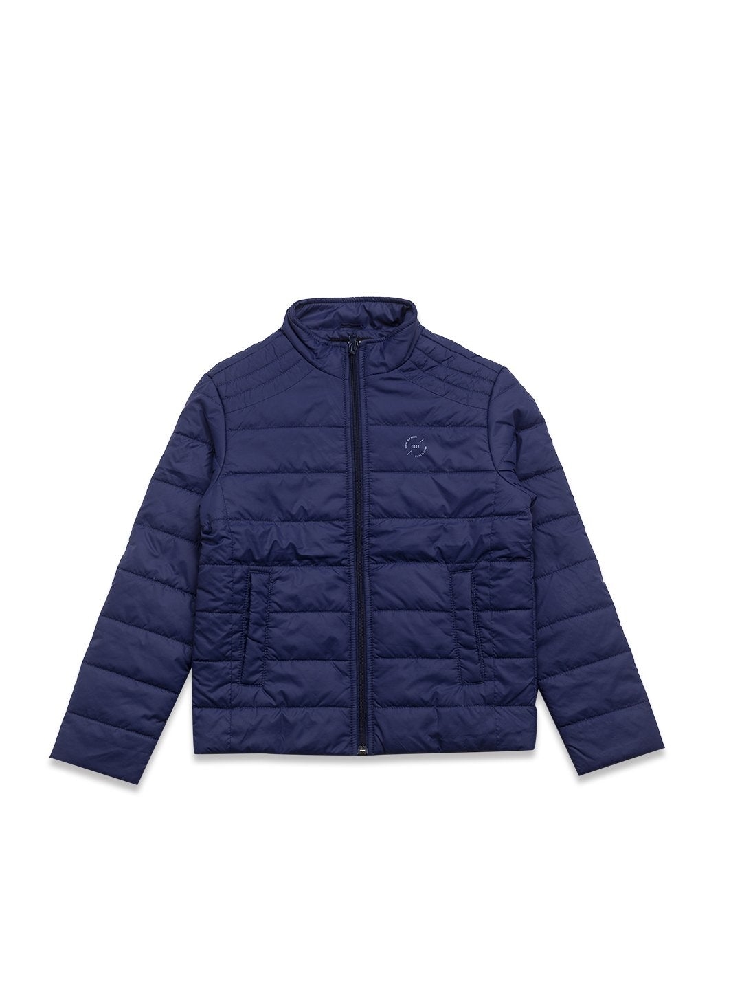 Status Quo | Navy Blue Quilted Kids Jacket