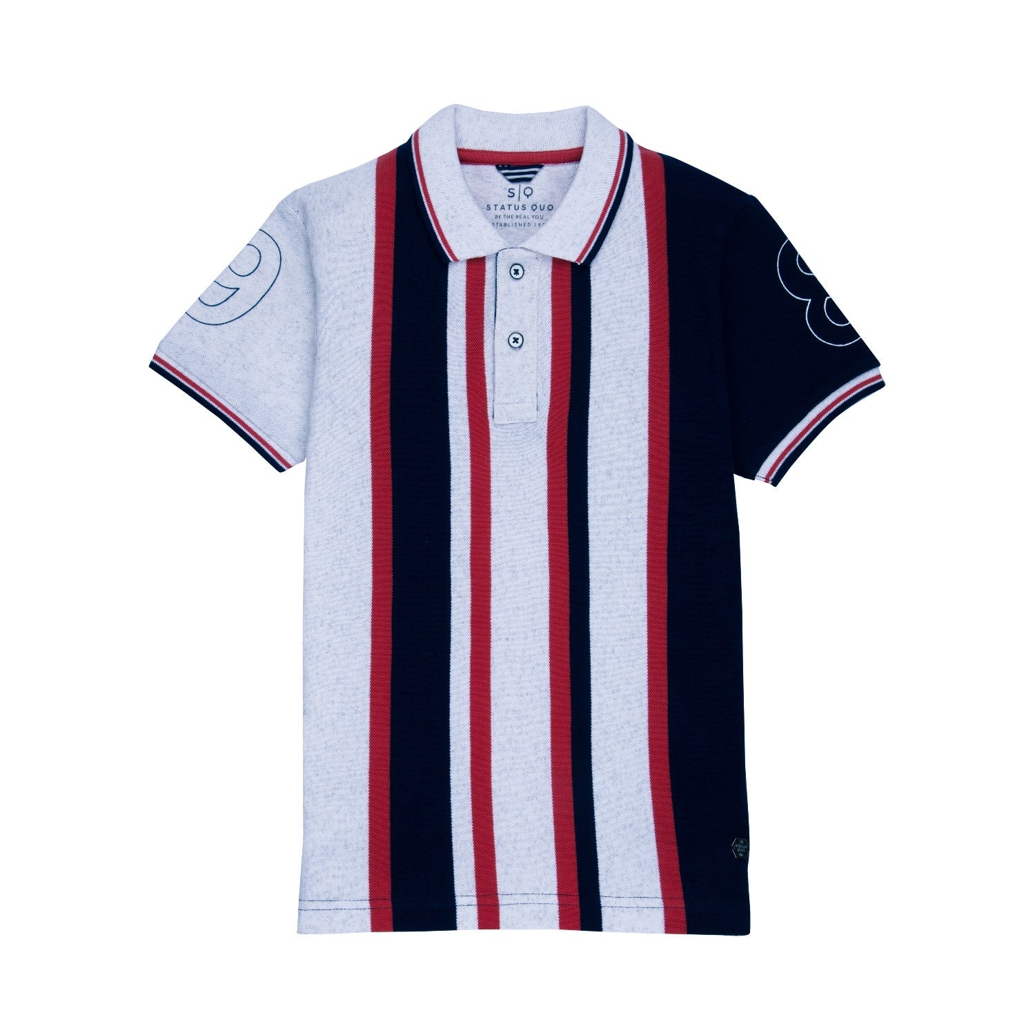 Status Quo | Kids Striped Polo T-shirt