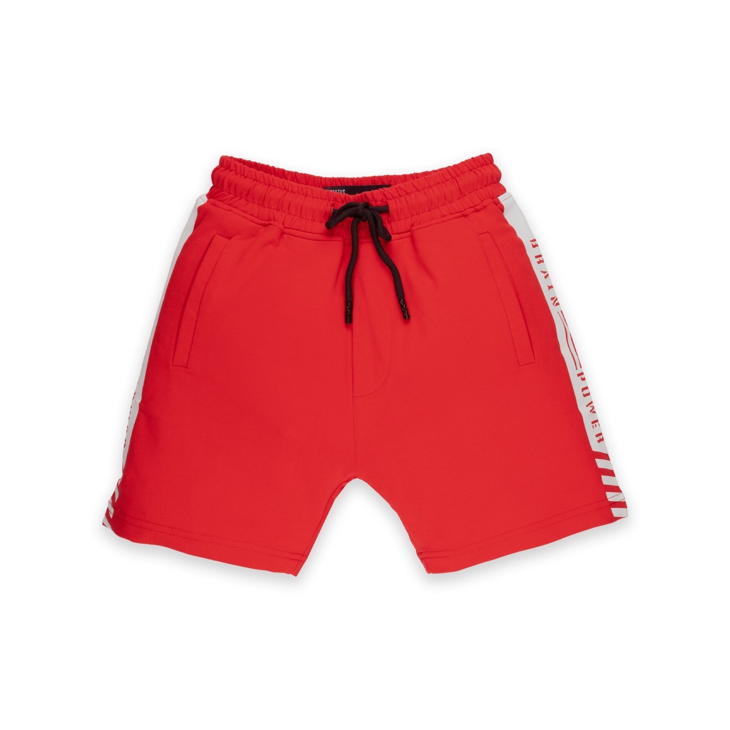 Status Quo | Red Printed Kids Regular Fit Shorts