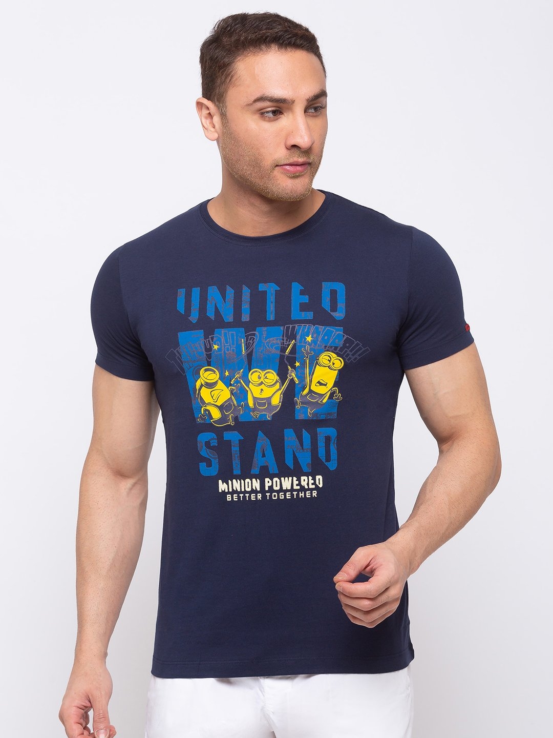 Status Quo | Minions Printed Regular Fit T-shirt