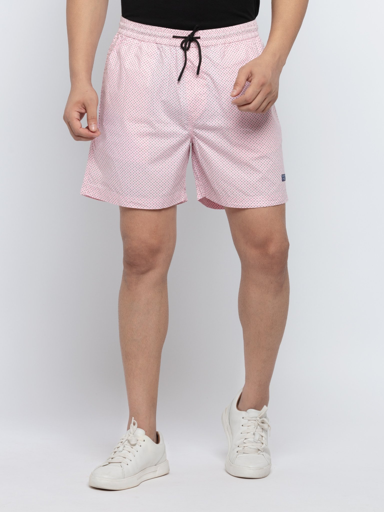 Status Quo | Pink Printed Woven Shorts
