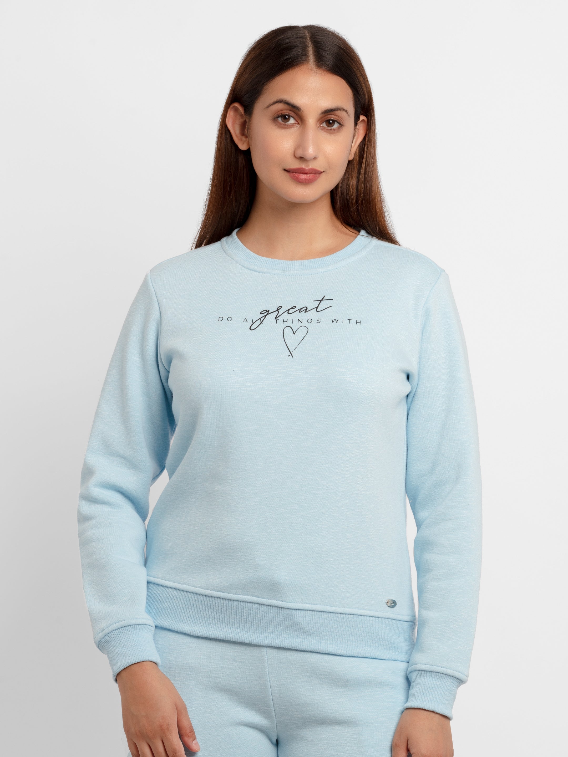 Status Quo | Womens Printed Round Neck Sweatshirt