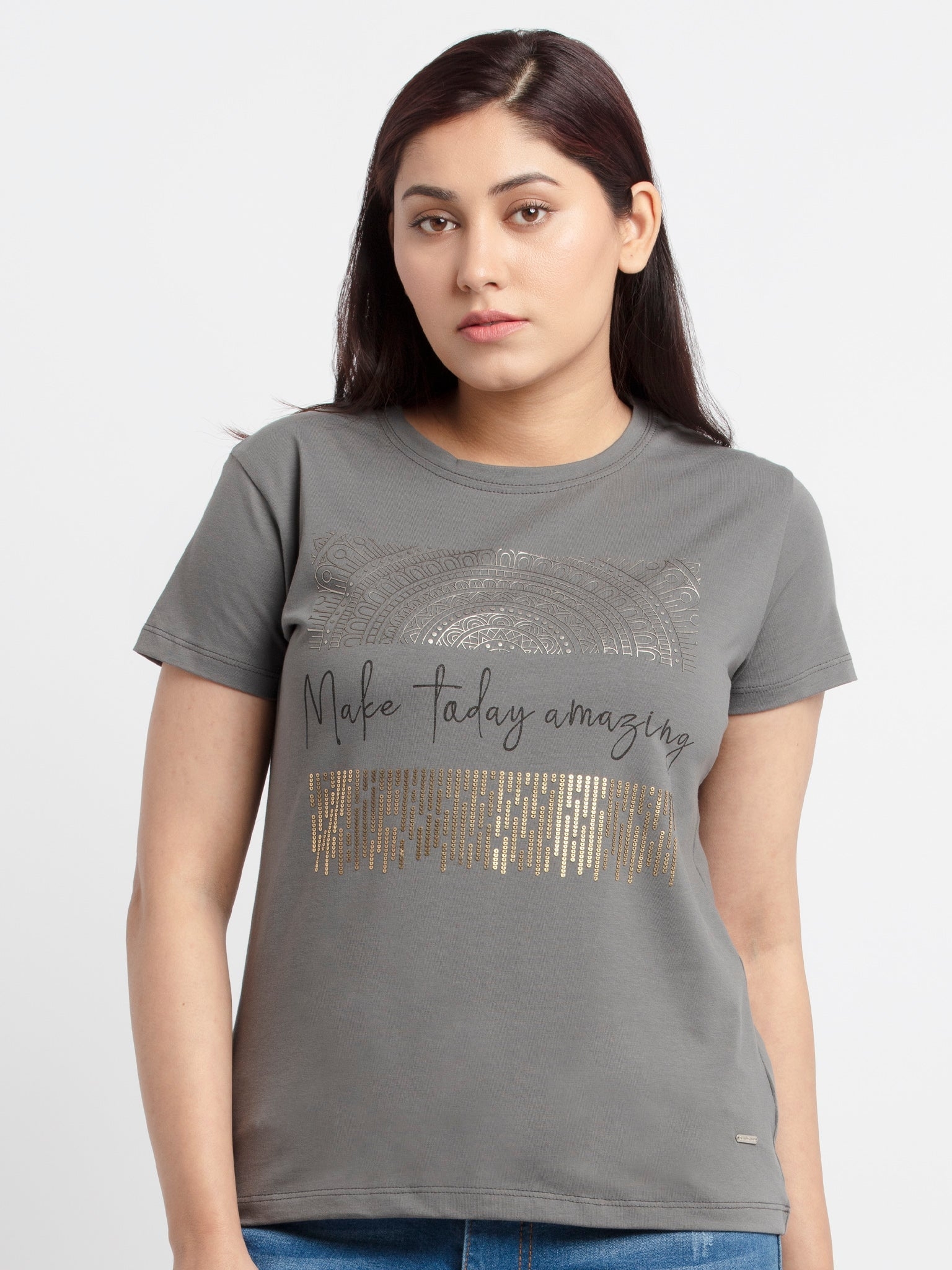 Status Quo | Women Printed Round Neck T-Shirt