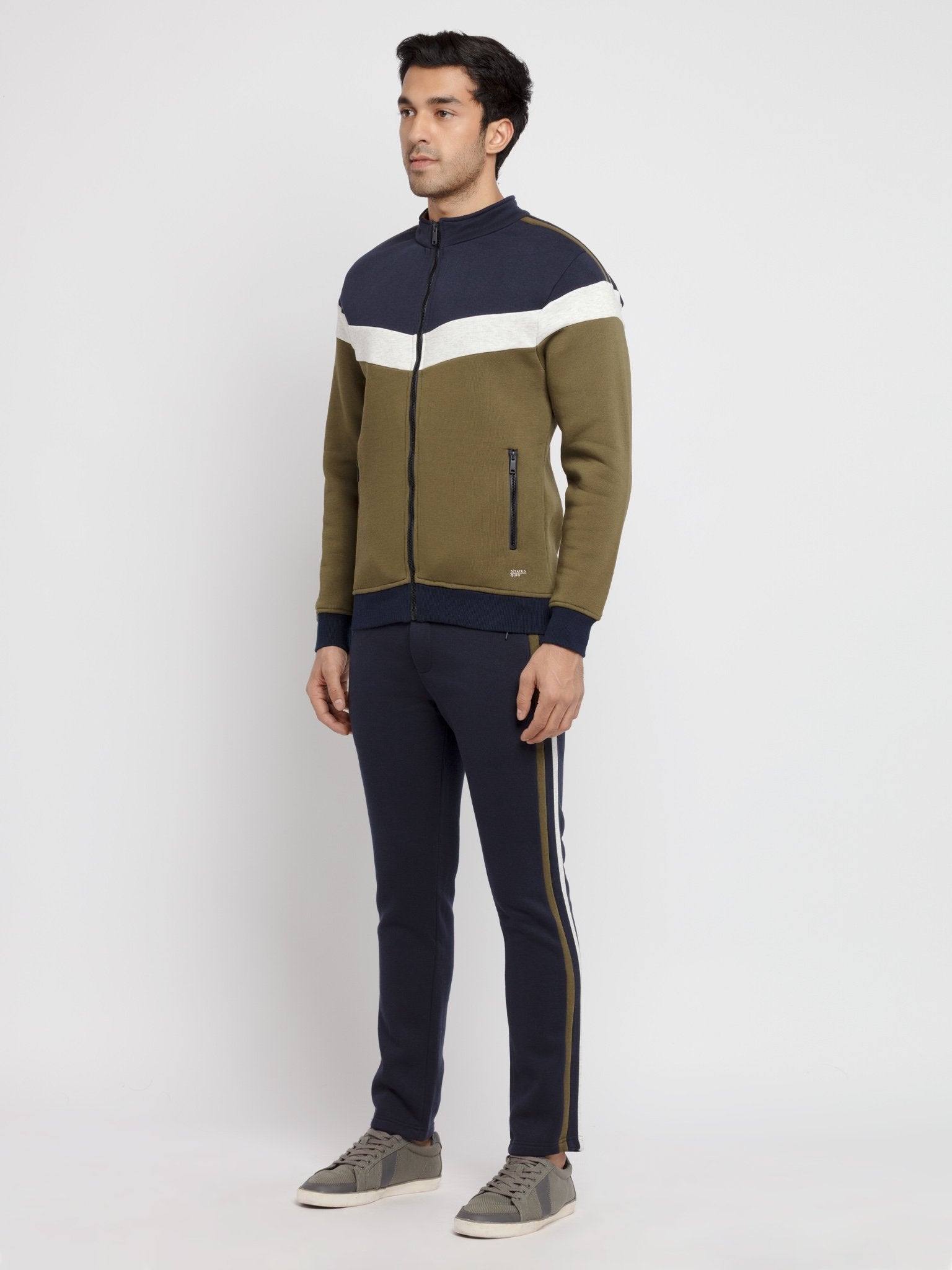 Buy Mens High Neck Tracksuit - Status Quo | Fynd - Your Everyday ...