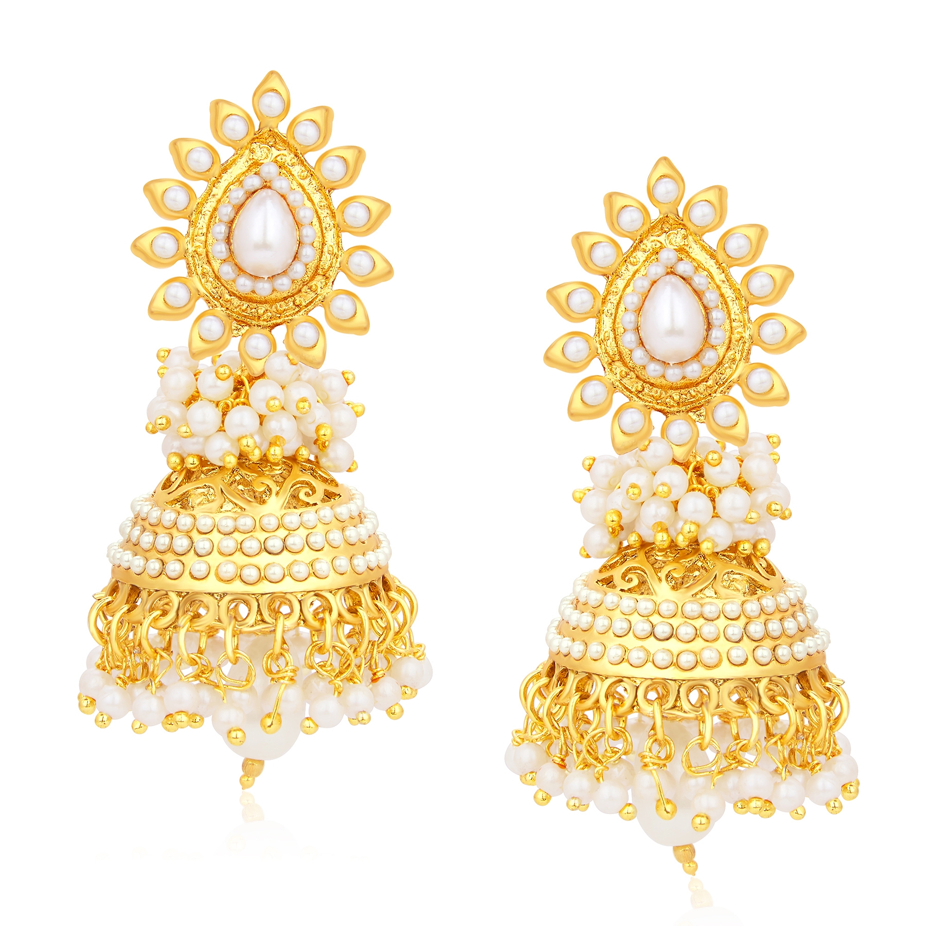 SUKKHI | Sukkhi Incredible Gold Plated Pearl Jhumki Earring For Women