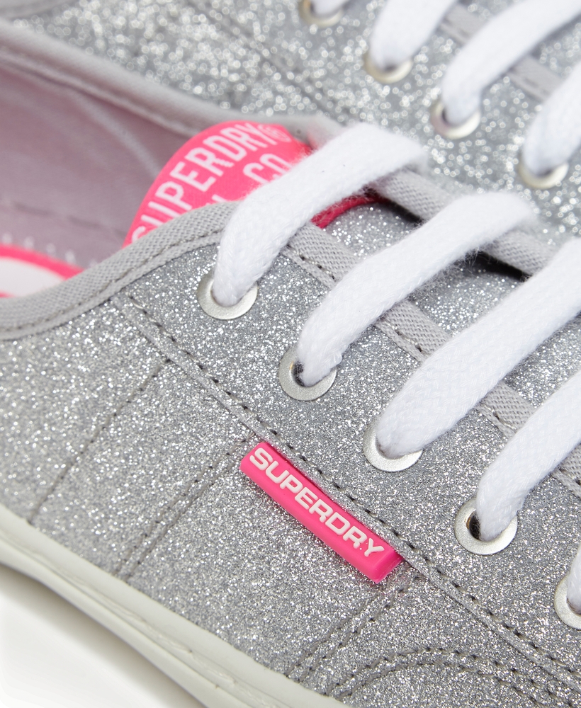 Silver Glitter Sneakers