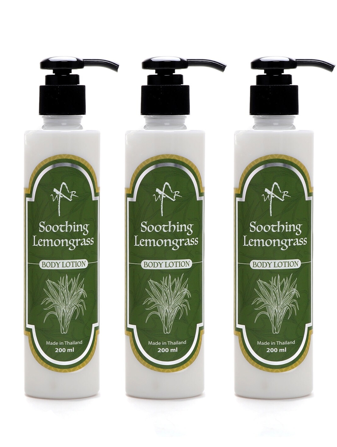 UXR Bath & Body Soothing Lemongrass Body Lotion 200ML ( Pack of 3 )