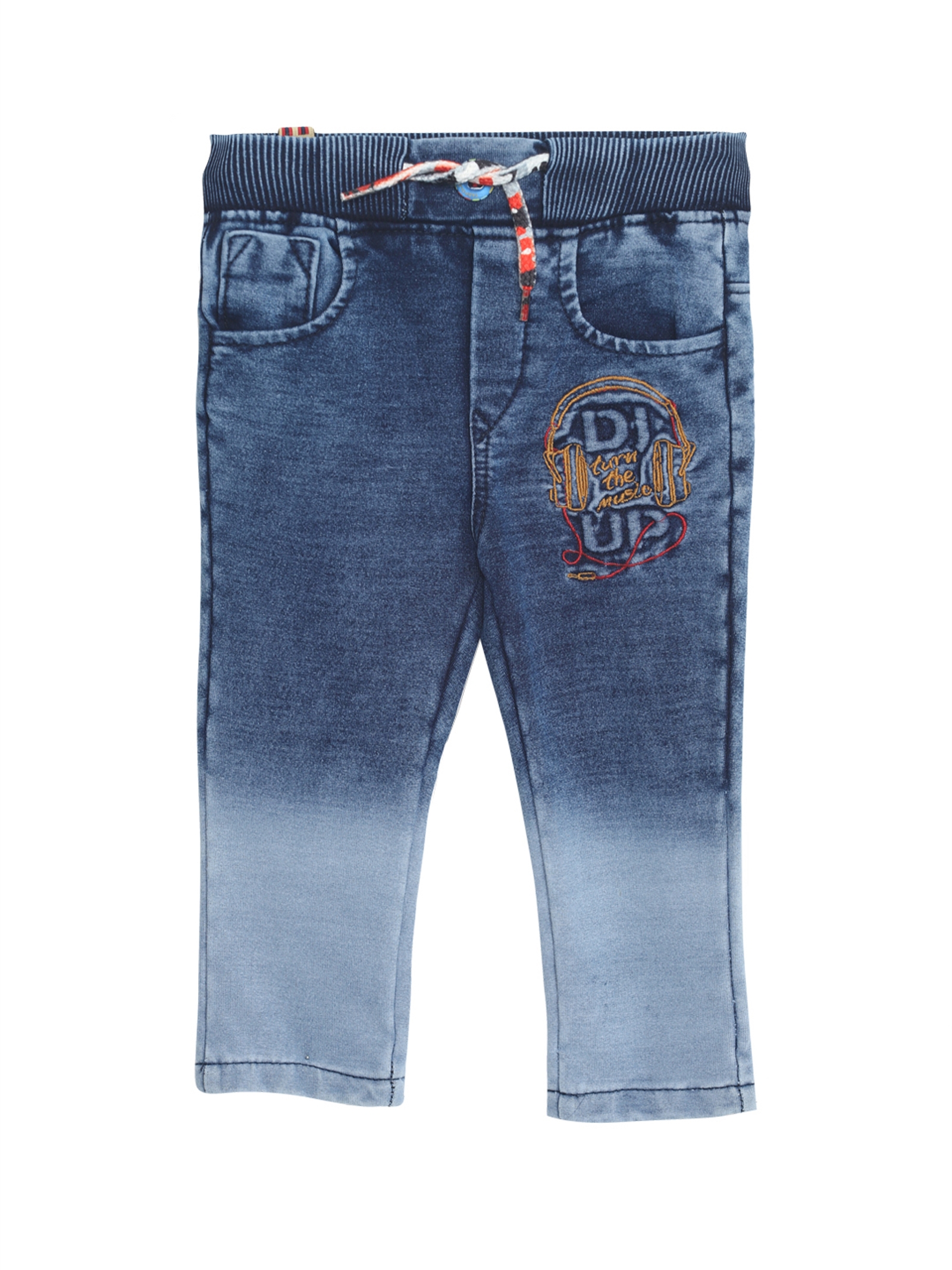 Tadpole | Tadpole Boy's Blue Emroidered Casual Cotton Jeans