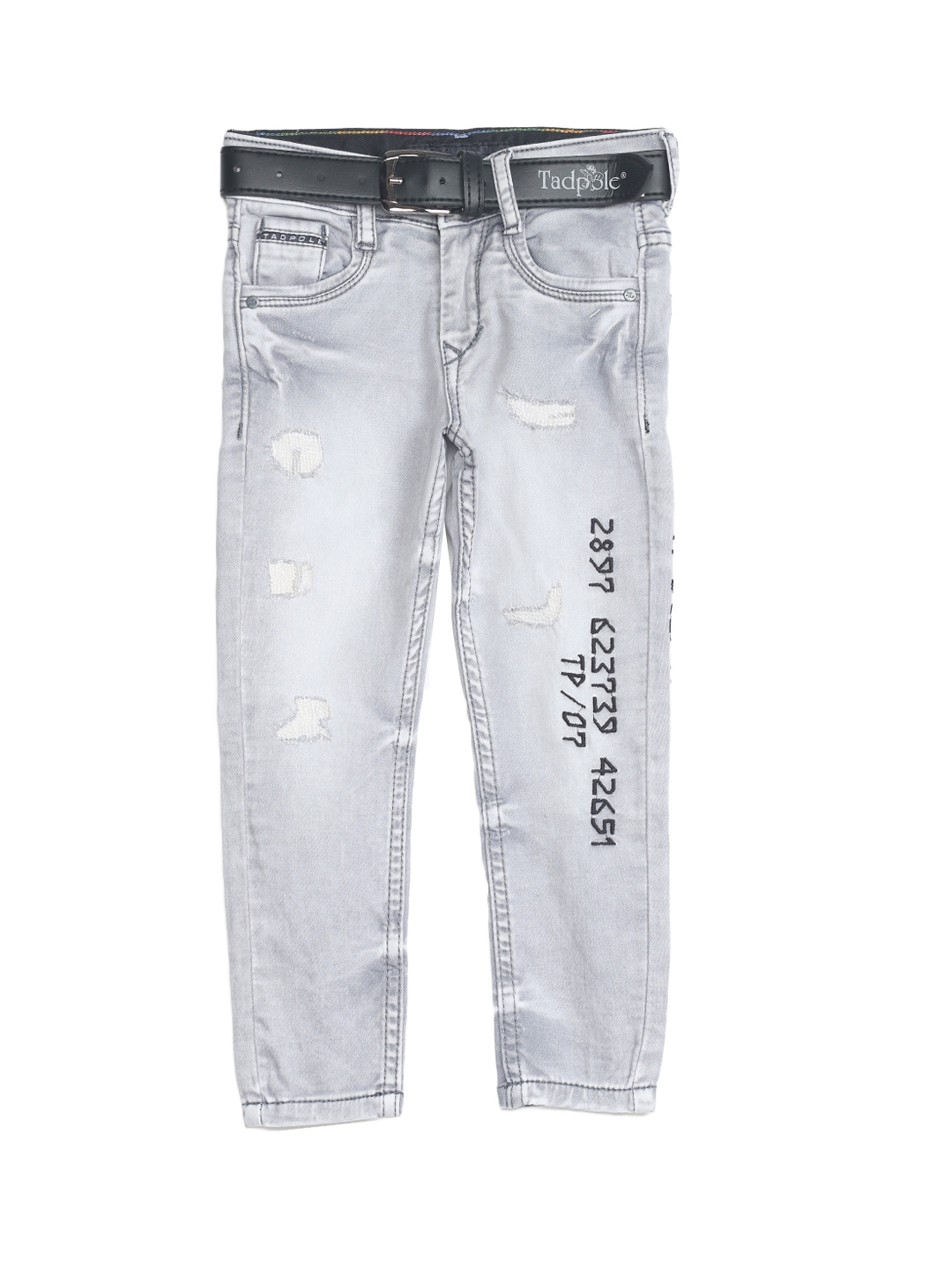 Tadpole | Tadpole Boy's Grey Casual Regular-fit Mid rise Cotton Jeans