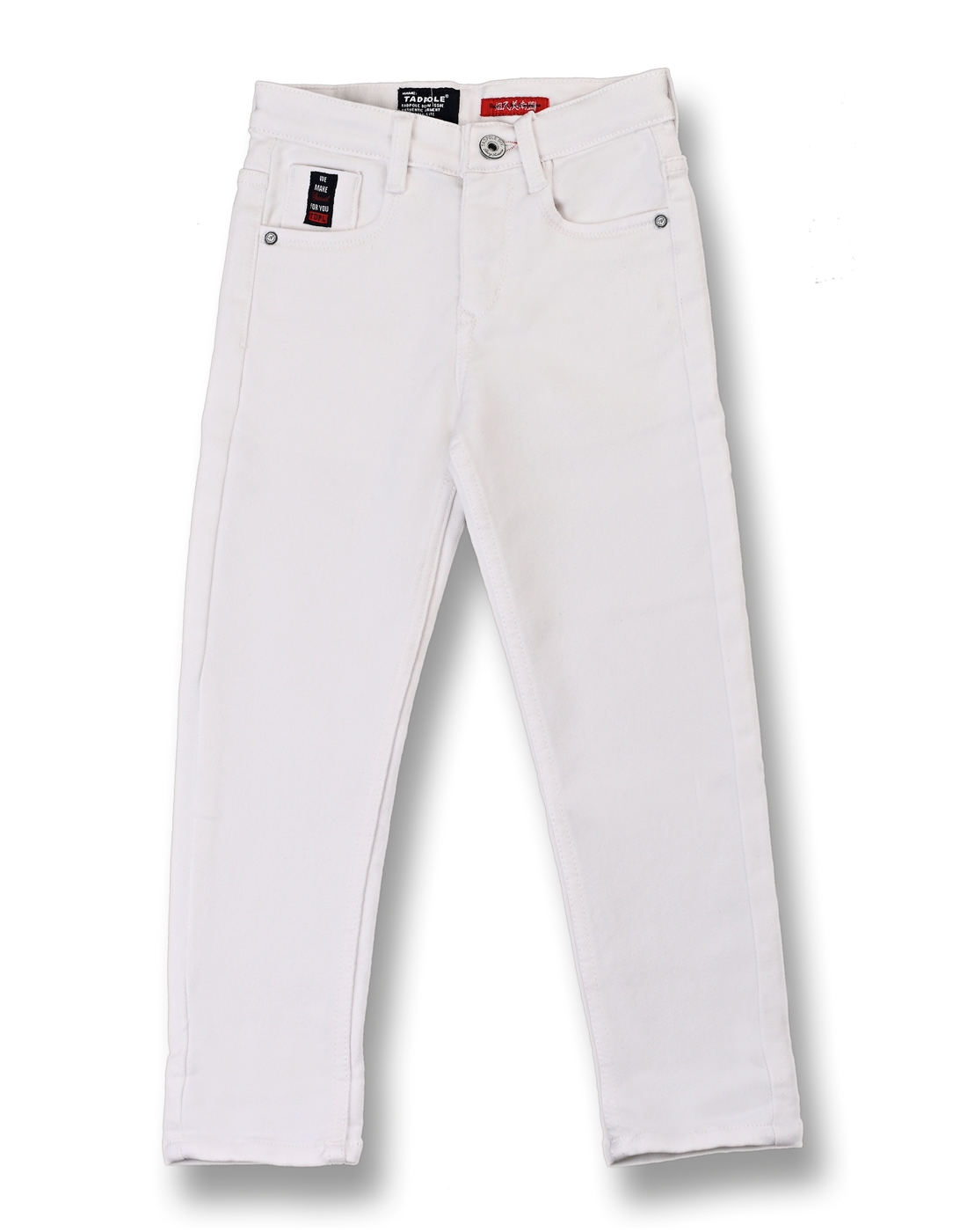 Tadpole | Tadpole Boy's White Denim Solid Jeans