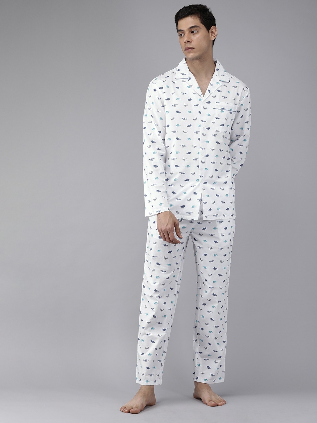 The Bear House | Men's Printed Night-Suit