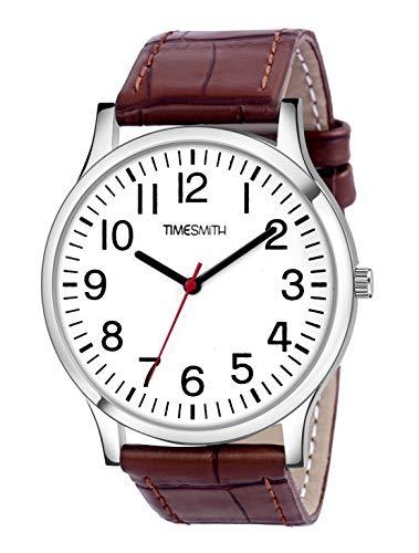 Timesmith | Timesmith Brown Leather Blue Dial Watch For Men CTC-004 For Men