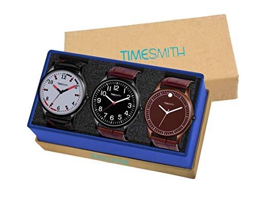 Timesmith | Timesmith Formal Combo Gift Set of 3 Analog Watches For Men and Boys CTC-005-008-011 For Men