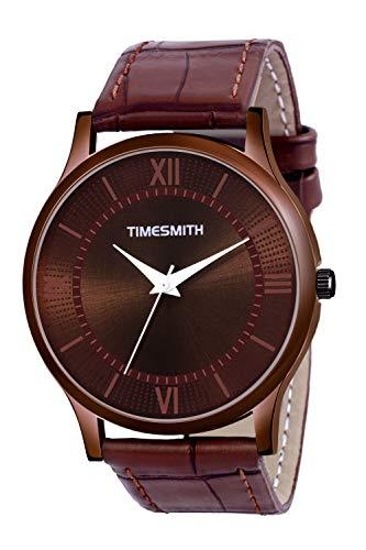 Timesmith | Timesmith Brown Leather Brown Dial Watch For Men CTC-009 For Men