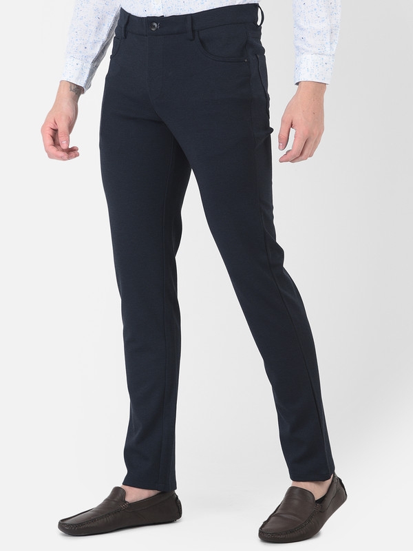 Turtle Blue Formal Trousers