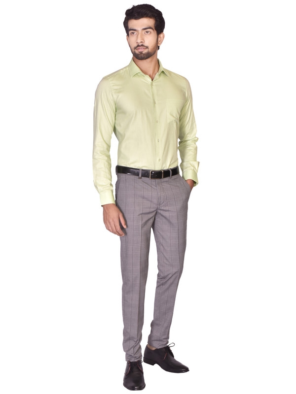 Turtle | Green Tailored Dobby/Structure Shirt