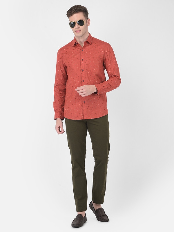 Turtle Red Formal Shirts