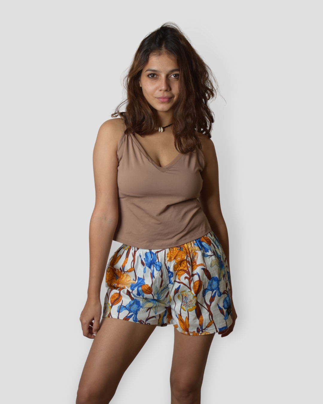 Whats Down | White Floral Women's's's Boxers