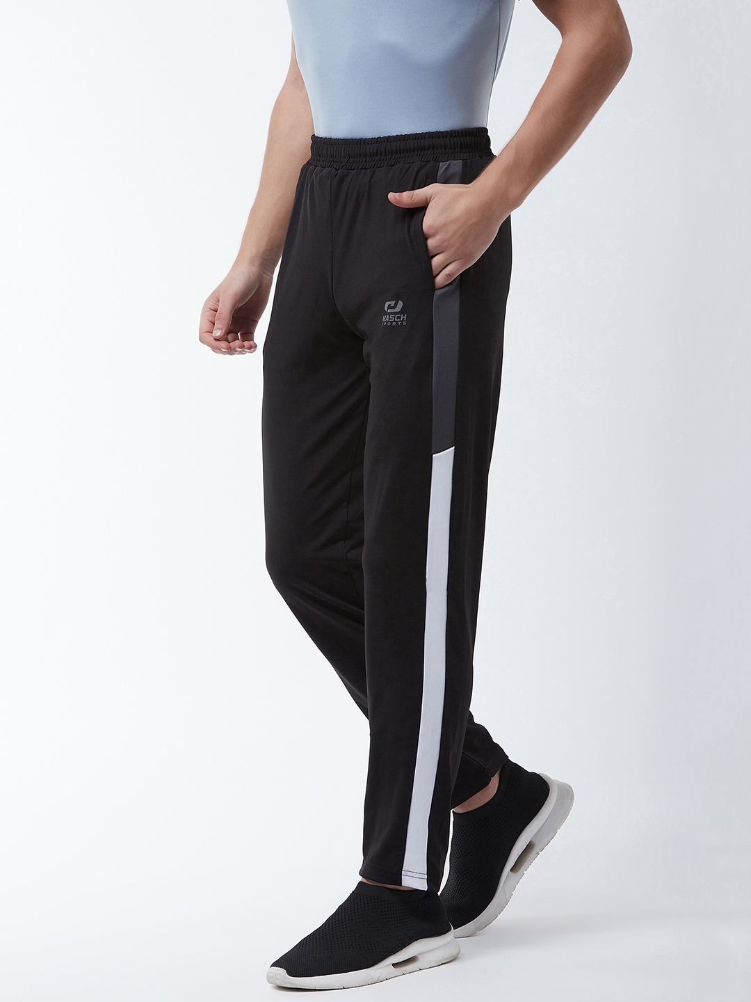 Masch Sports | Black Solid Trackpant