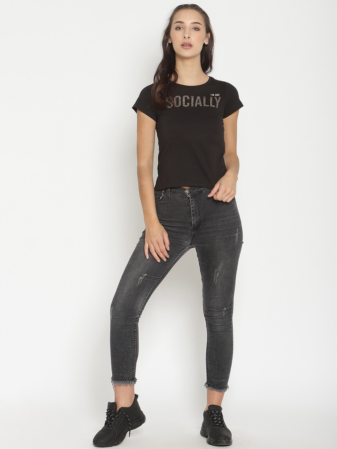 METTLE | Women BLACK T-Shirts