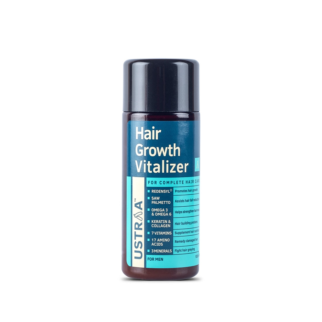 Ustraa Hair Growth Kit -Anti Hairfall Shampoo, Hair Growth Vitalizer & Hair Growth Cream