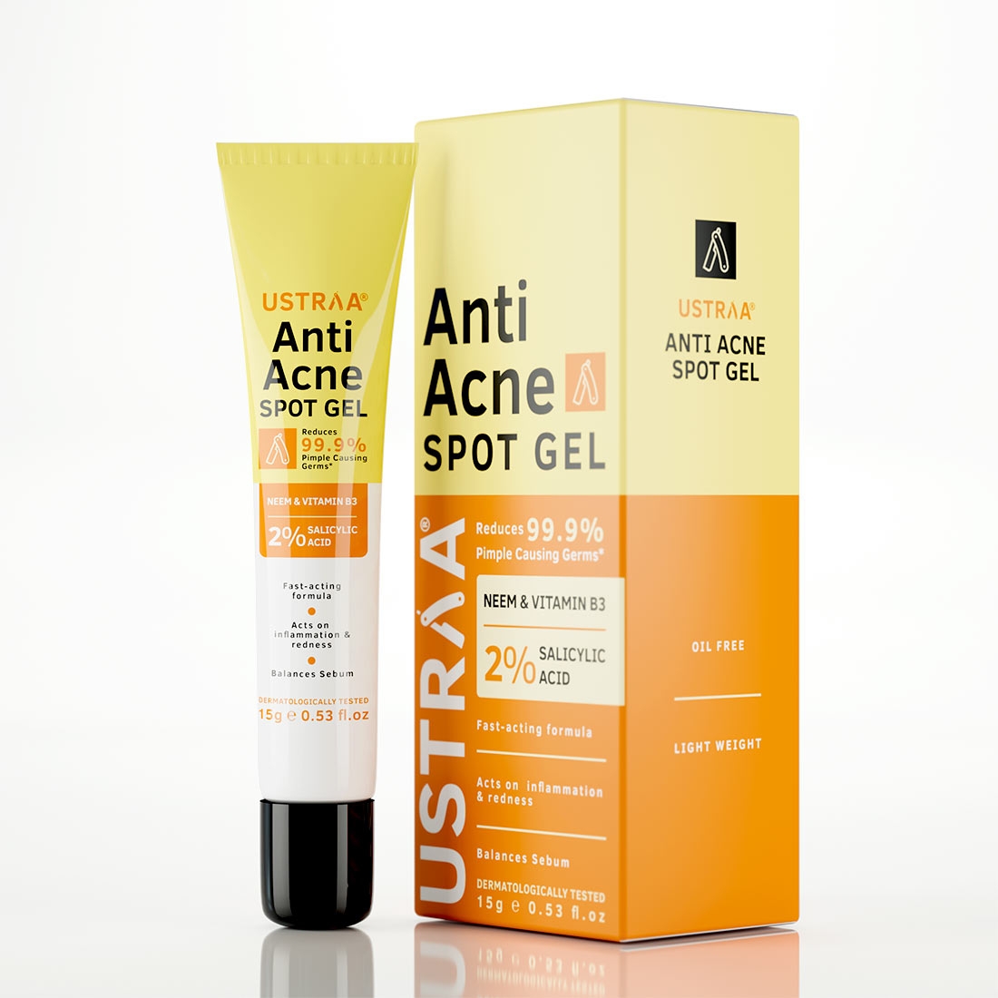 Ustraa | Ustraa Anti-Acne Spot gel With Neem & Vitamin B3 - 15g
