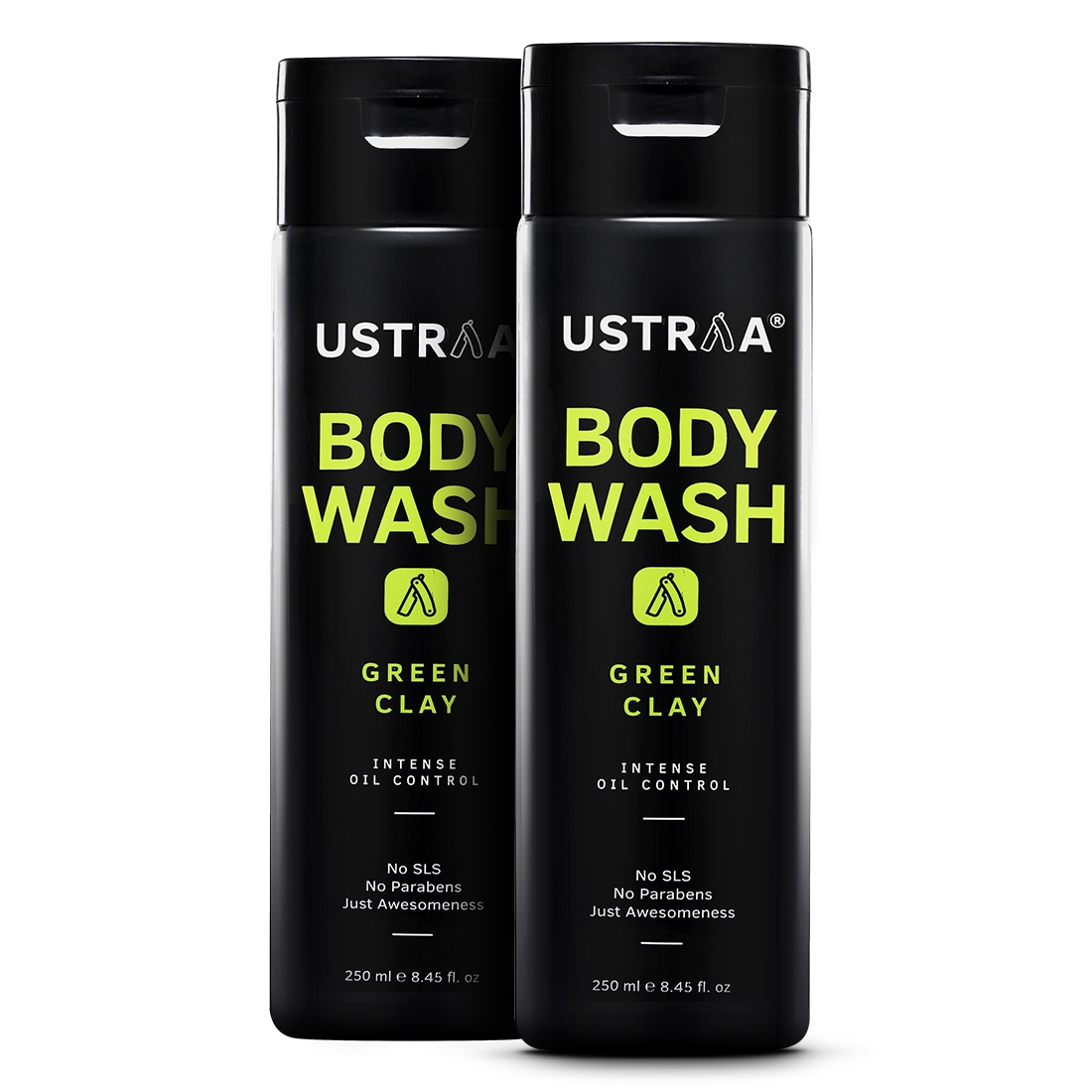 Ustraa | Ustraa Body Wash-Green Clay 250 ml (Pack of 2)