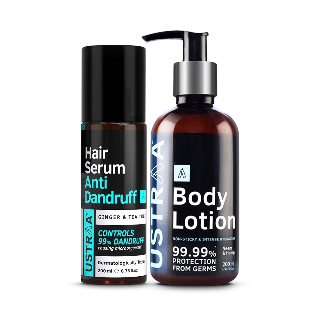 Ustraa | Ustraa Body Lotion Germ Free 200ml & Anti Dandruff Serum -200ml