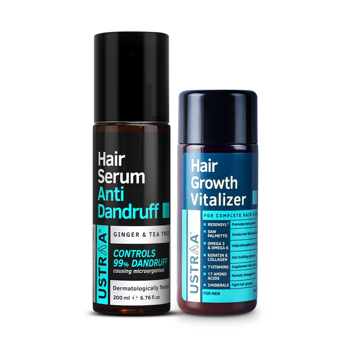 Ustraa | Ustraa Anti Dandruff Serum 200ml & Hair growth Vitalizer 100ml