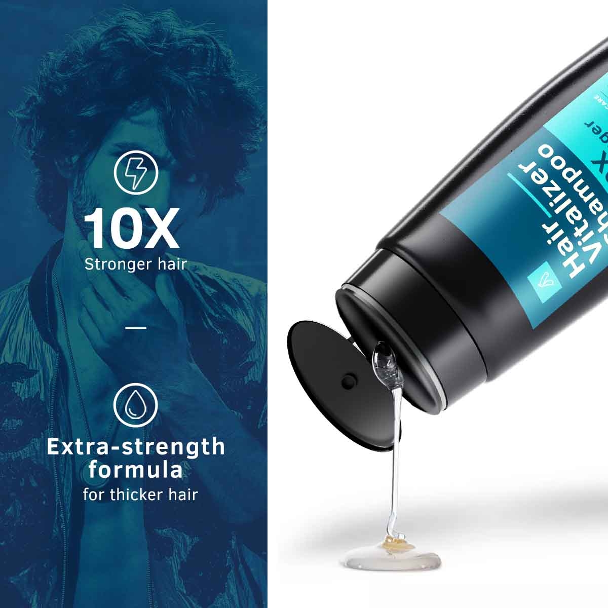 Ustraa | Ustraa Hair Vitalizer Shampoo - 250ml & Hair growth Cream - 100g 
 1