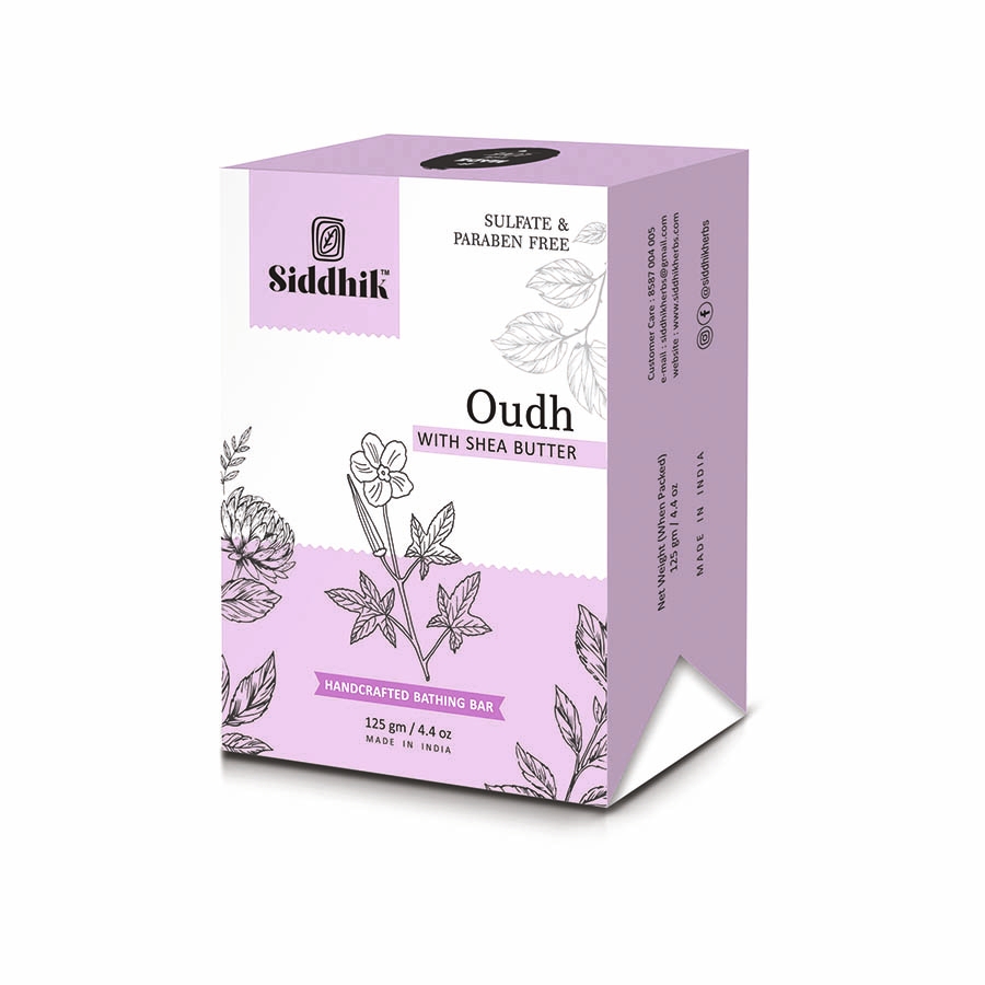 Siddhik | Siddhik Oudh With Shea Butter Sulfate & Paraben Free Handcrafted Bathing Bar 125 gm/4.4 oz