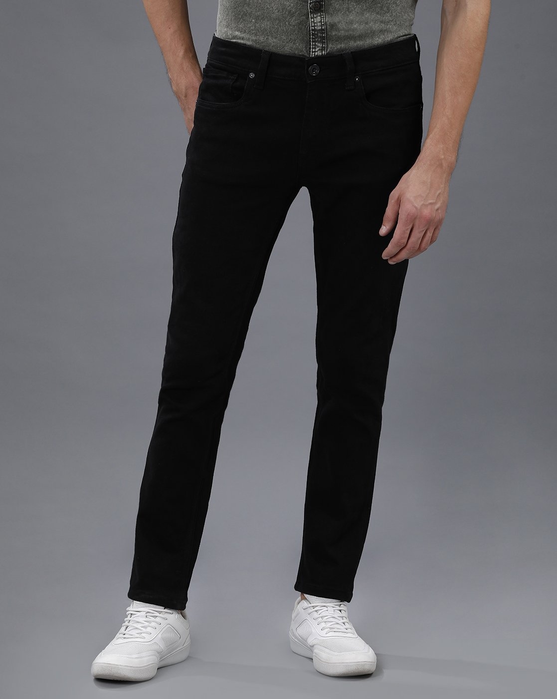 VOI JEANS | Men's Black Casual Clean Look Jeans ( VOJN1604 )
