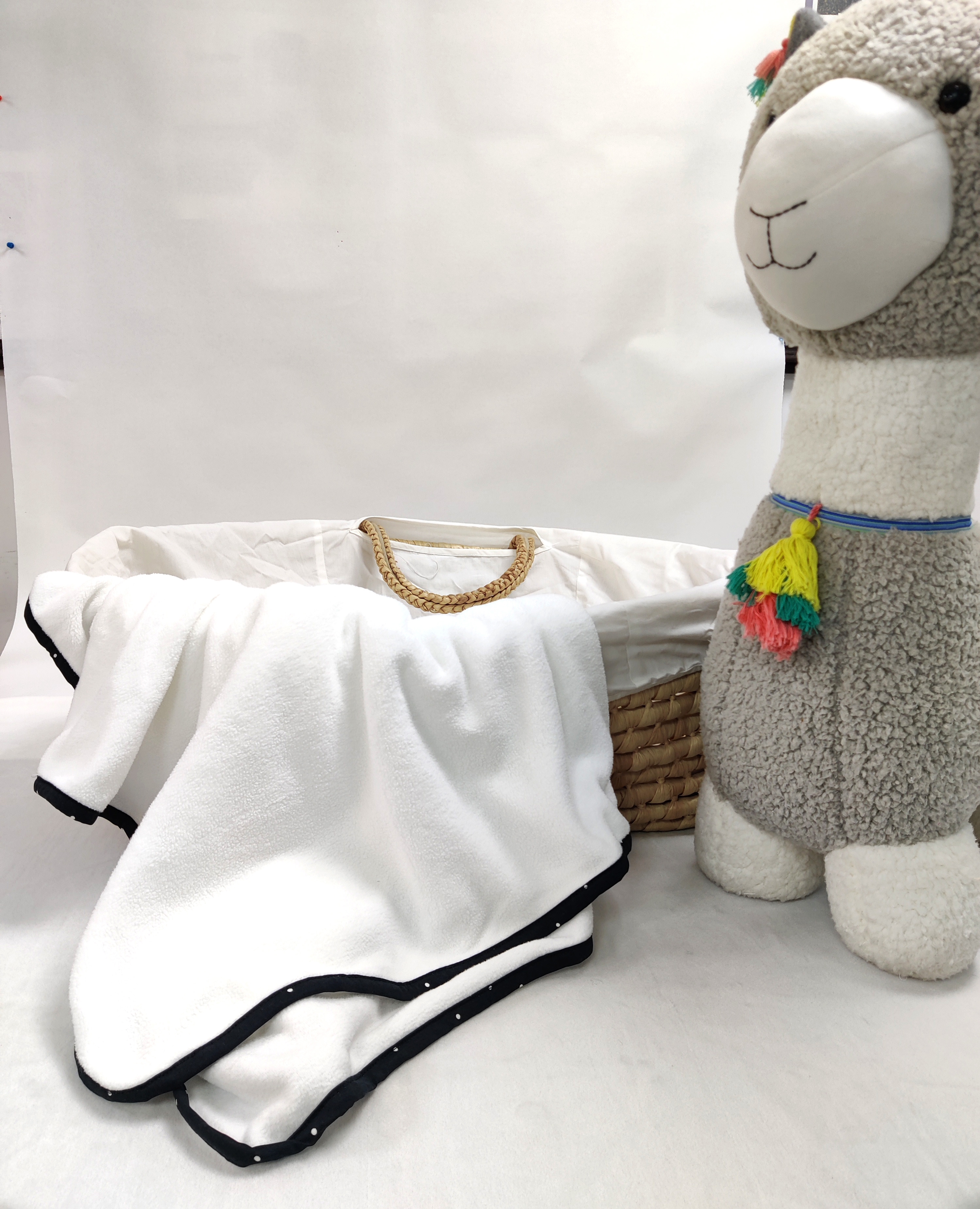 Mothercare | Shooting Star Fleece Baby Blanket White 