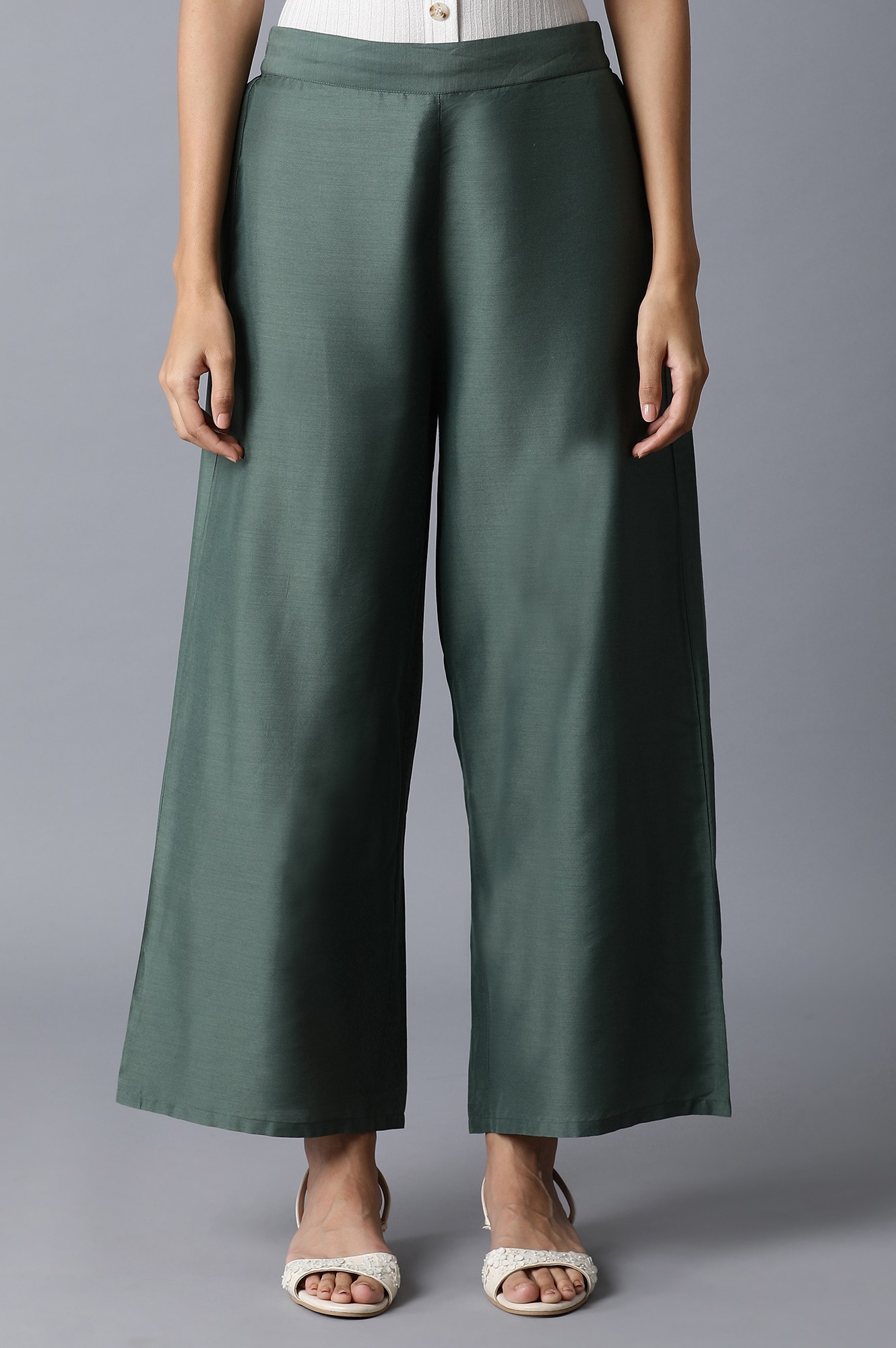 W | Green Parallel Pants