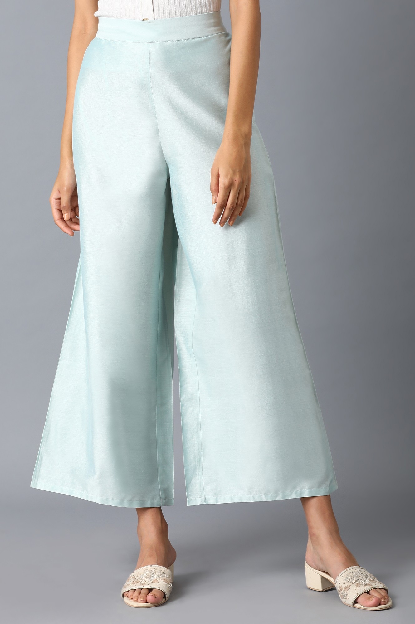 W | Teal Parallel Pants