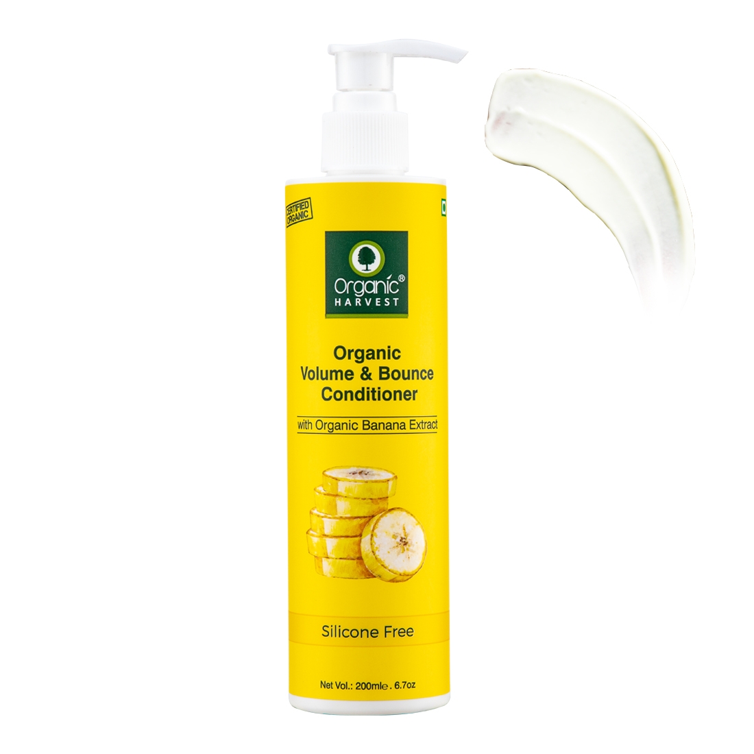 Organic Harvest | Organic Volume and Bounce Conditiner With Organic Banana Extract, 200 ml