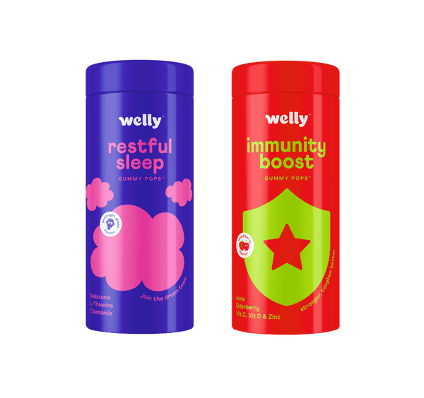Welly Nutrition | Welly Restore, Relax & Rebuild Pack of Vitamin Gummies with Restful Sleep Gummy Pops  | Promotes Relaxation, Fall Asleep Instantly, Strengthens Immune System |