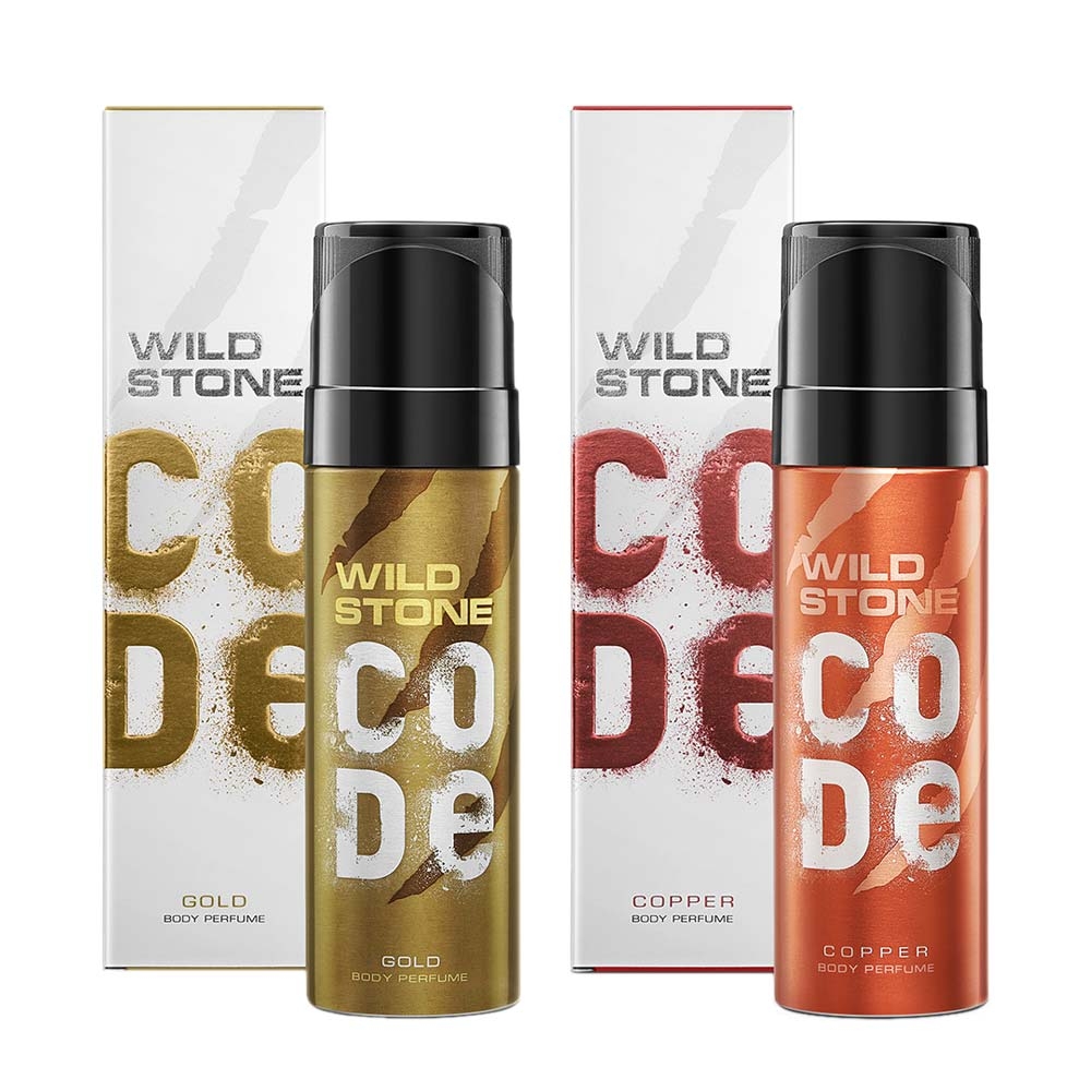 Wild Stone | Wild Stone Code Copper and Gold Body Perfume for Men 120ml (Pack of 2)