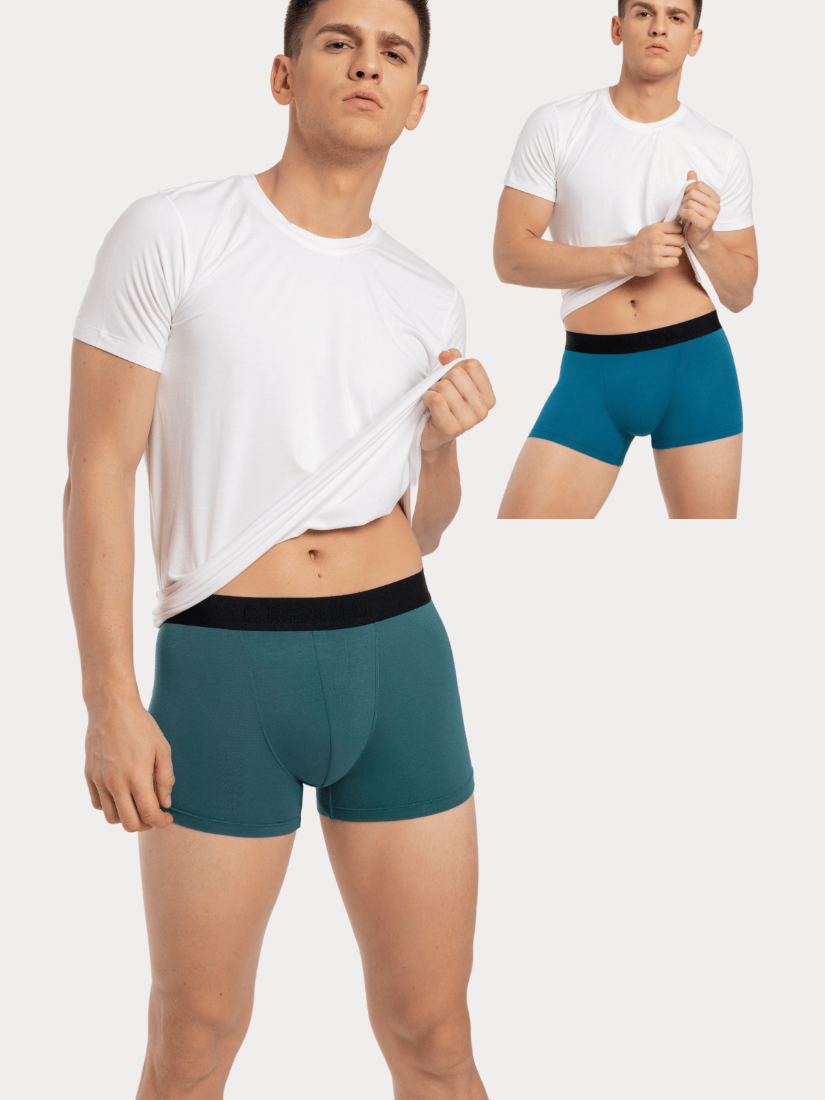 CRESMO Men's Anti-Microbial Micro Modal Underwear Breathable Ultra Soft Trunk (Pack Of 2)